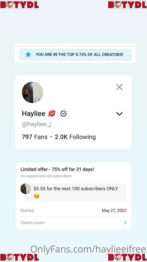 haylieejfree Onlyfans Photo Gallery 